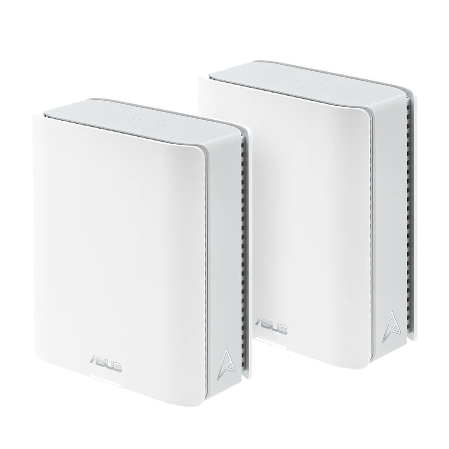 ASUS ZenWiFi BT8 (2-pack), White, Internal, Mesh system, Power, 548 m², Tri-band (2.4 GHz / 5 GH...