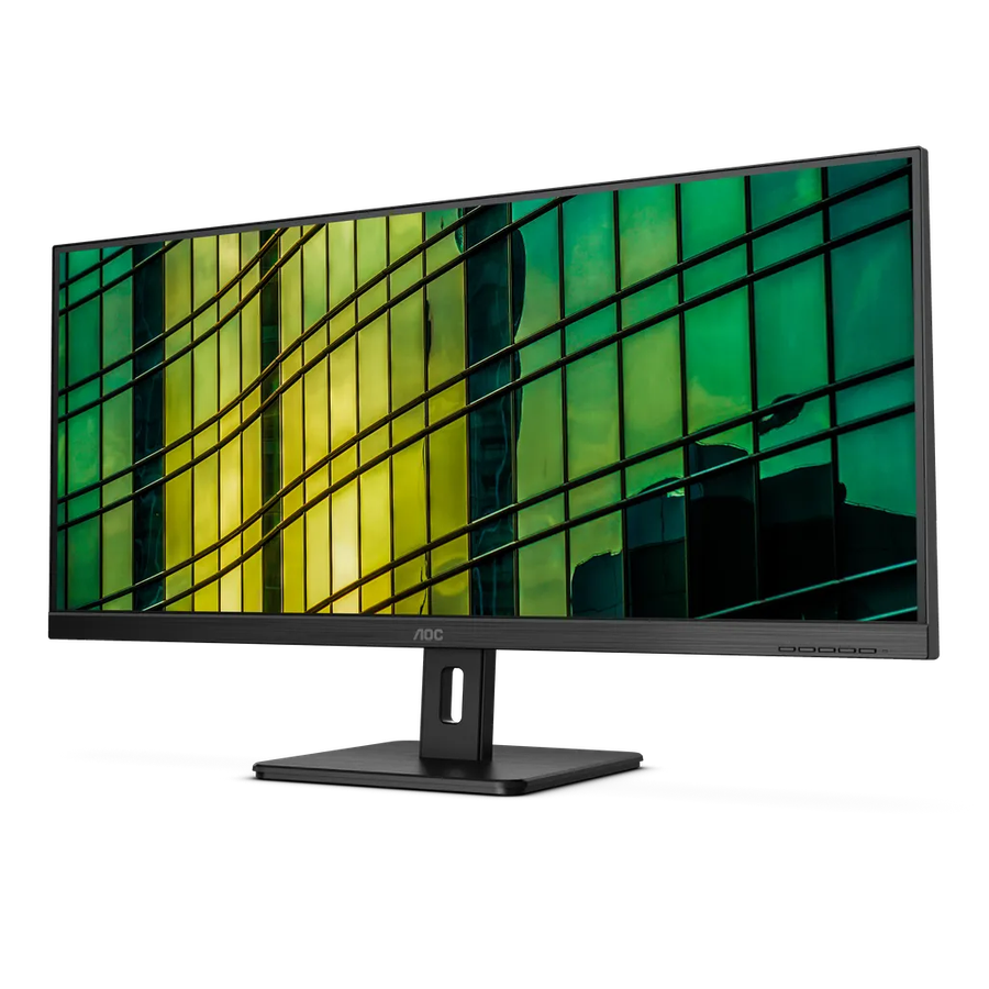 AOC U34E2M, 86.4 cm (34"), 3440 x 1440 pixels, Wide Quad HD, 4 ms, Black