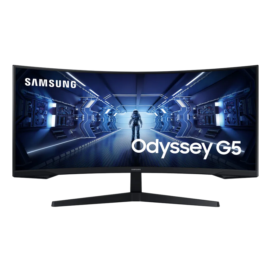Samsung Odyssey C34G55TWWP, 86.4 cm (34"), 3440 x 1440 pixels, UltraWide Dual Quad HD