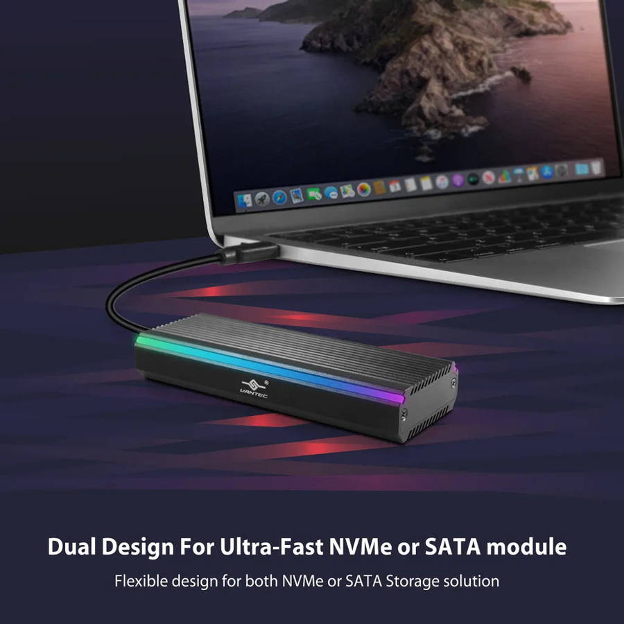 Vantec NST-211C3-RGB, SSD enclosure