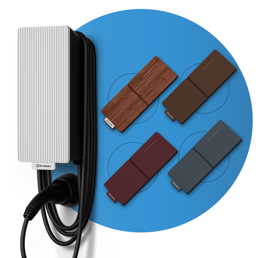 Teltonika TeltoCharge EVC2 EV charger, 5m cable, 4G modem, 3-phase, 32A, 22kW