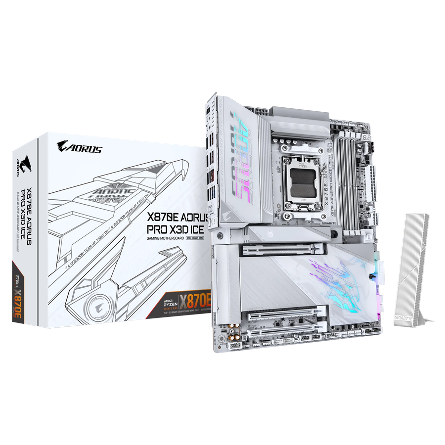 GIGABYTE Aorus AMD X870 Chipset for AMD AM5; 4x DDR5; 4x M2; 2x HDMI (1x front)/2 x USB4® USB Ty...