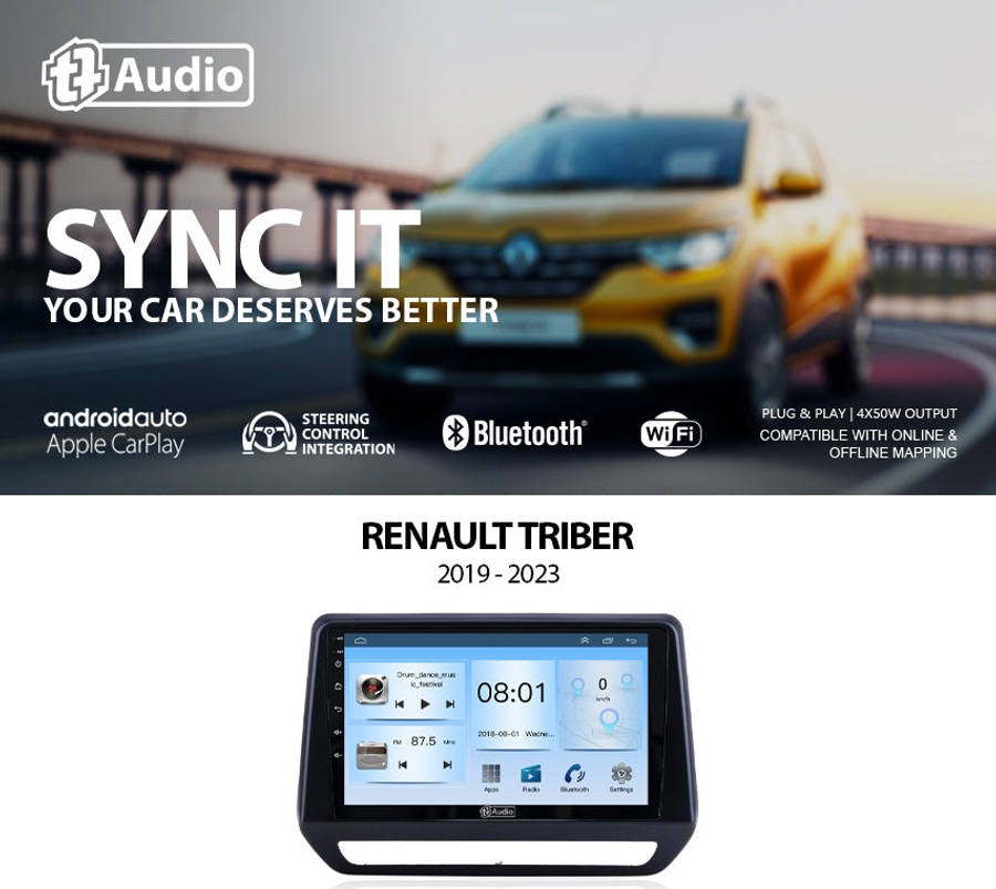 TT Audio 9 replacement radio for RENAULT Kwid 2012-2017 (2K SCREEN)