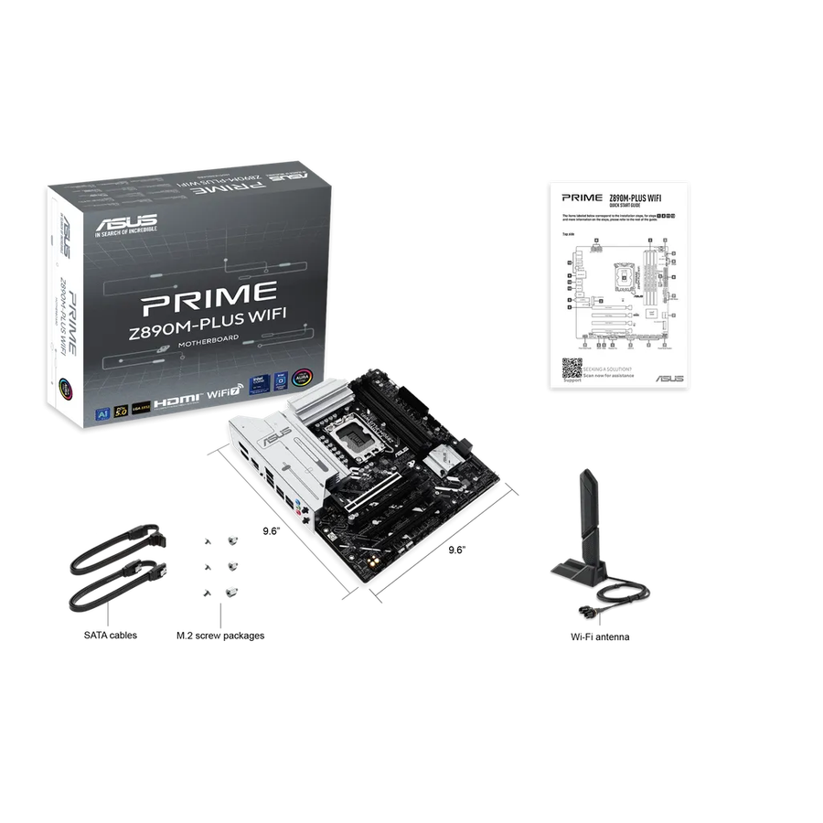 ASUS PRIME Z890M-PLUS WIFI, Intel, LGA 1851 (Socket V1)