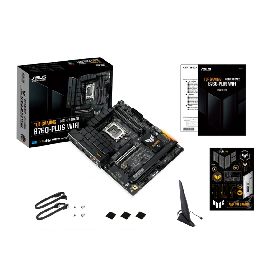 ASUS TUF Gaming B760-Plus WIFI, Intel, LGA 1700, Intel® Celeron®