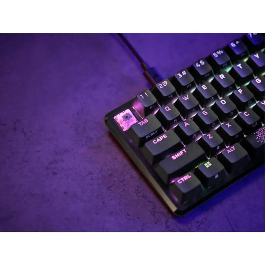 Corsair K65 PRO MINI, Wired, USB, Opto-mechanical key switch, QWERTY, RGB LED, Black