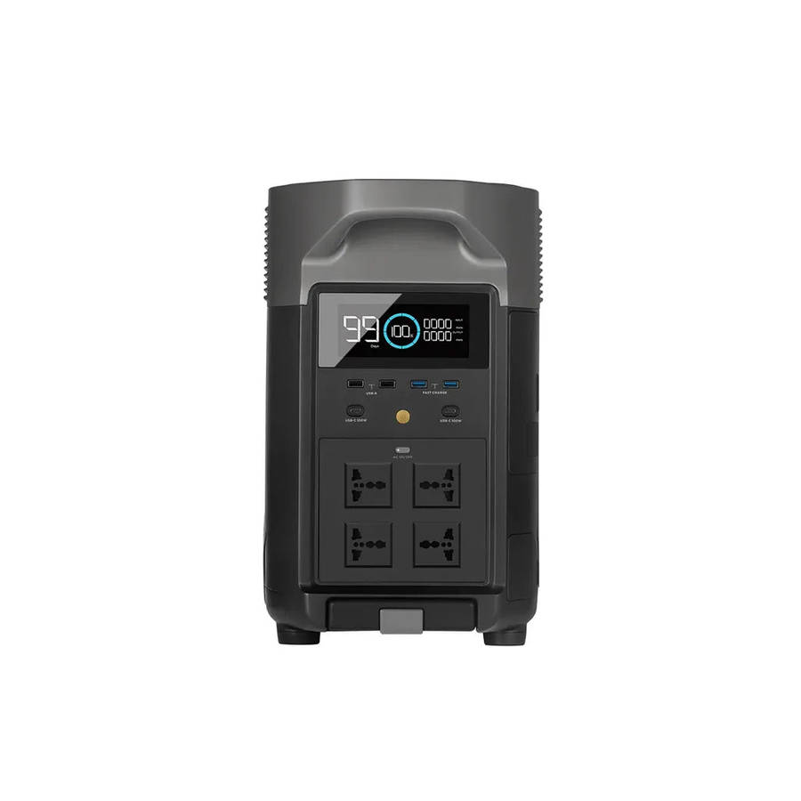 ECOFLOW DELTA PRO Portable Power Station - 3600W Output; 3600 Wh Battery; 1600W Solar -Int Socket