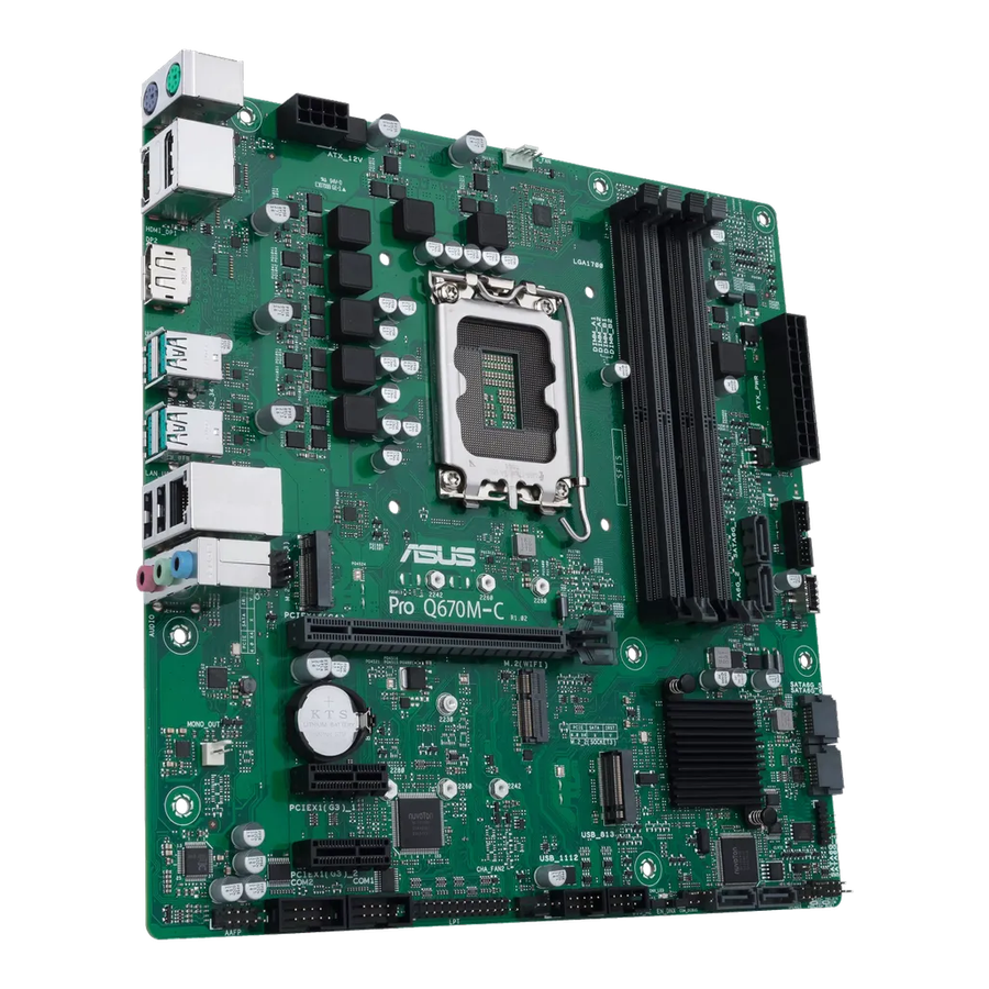 ASUS PRO Q670M-C-CSM, Intel, LGA 1700, Intel® Celeron®