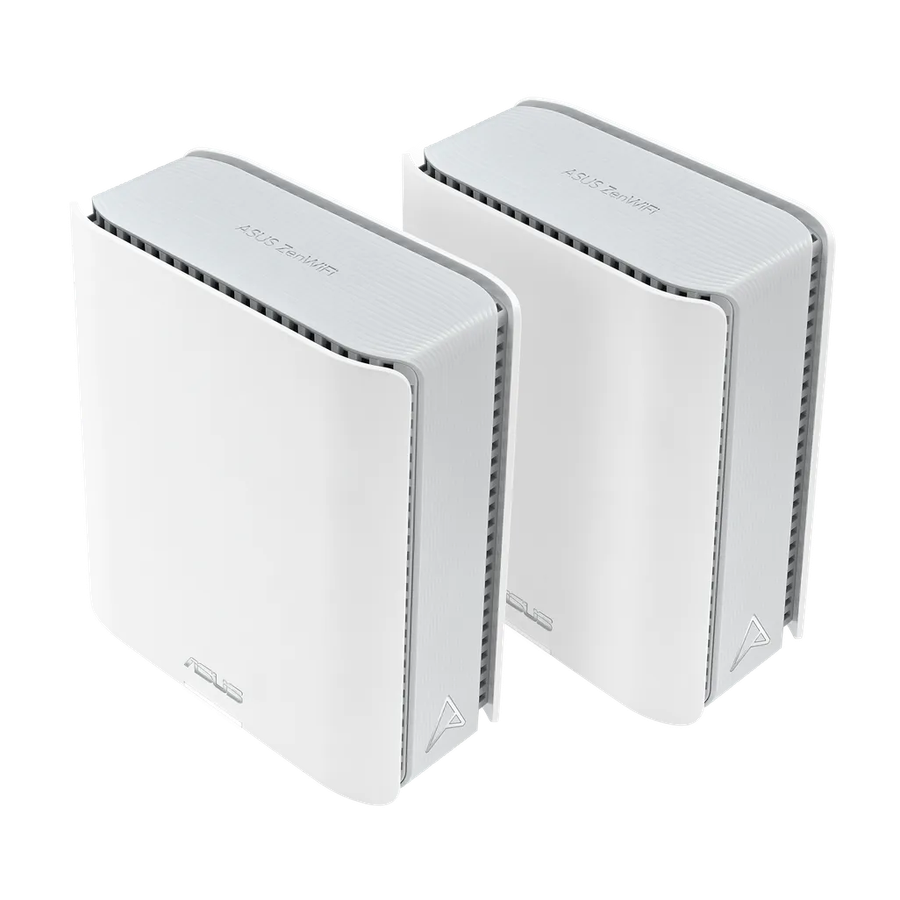 ASUS ZenWiFi BT8 (2-pack), White, Internal, Mesh system, Power, 548 m², Tri-band (2.4 GHz / 5 GH...