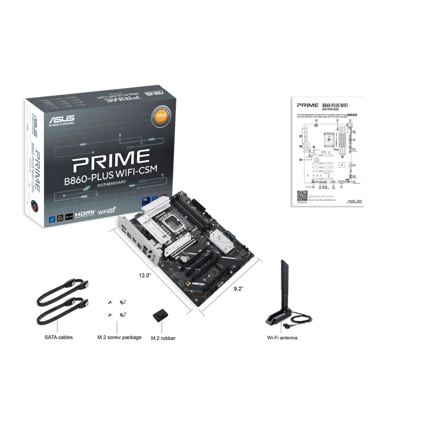 ASUS PRIME B860-PLUS WIFI, Intel, LGA 1851 (Socket V1)