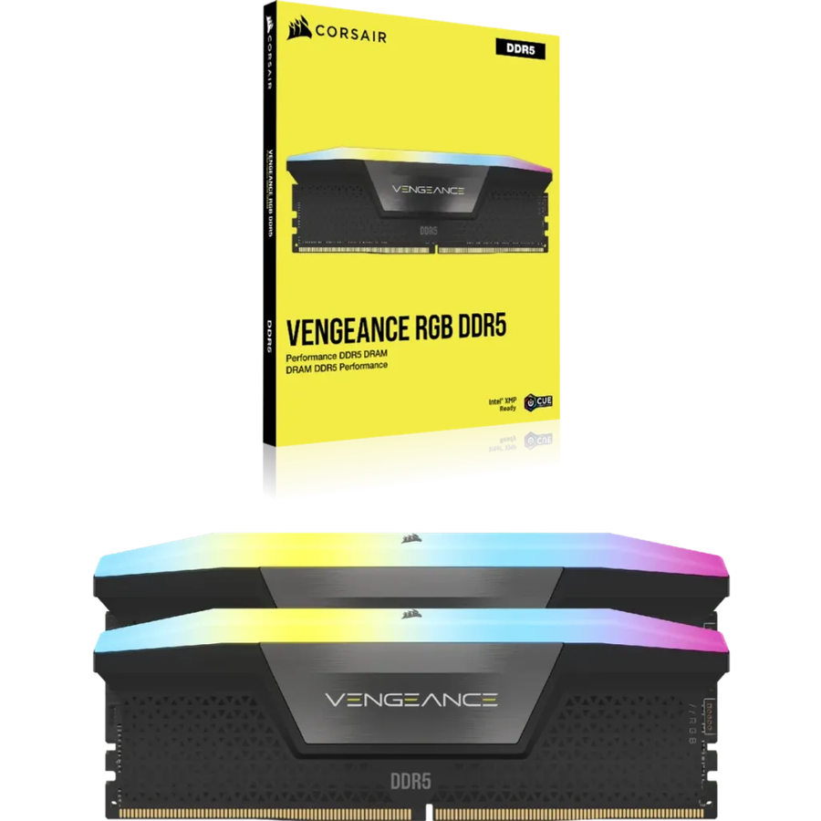 Corsair Vengeance RGB CMH48GX5M2B7200C36, 48 GB, 2 x 24 GB, DDR5, 7200 MHz, 288-pin DIMM