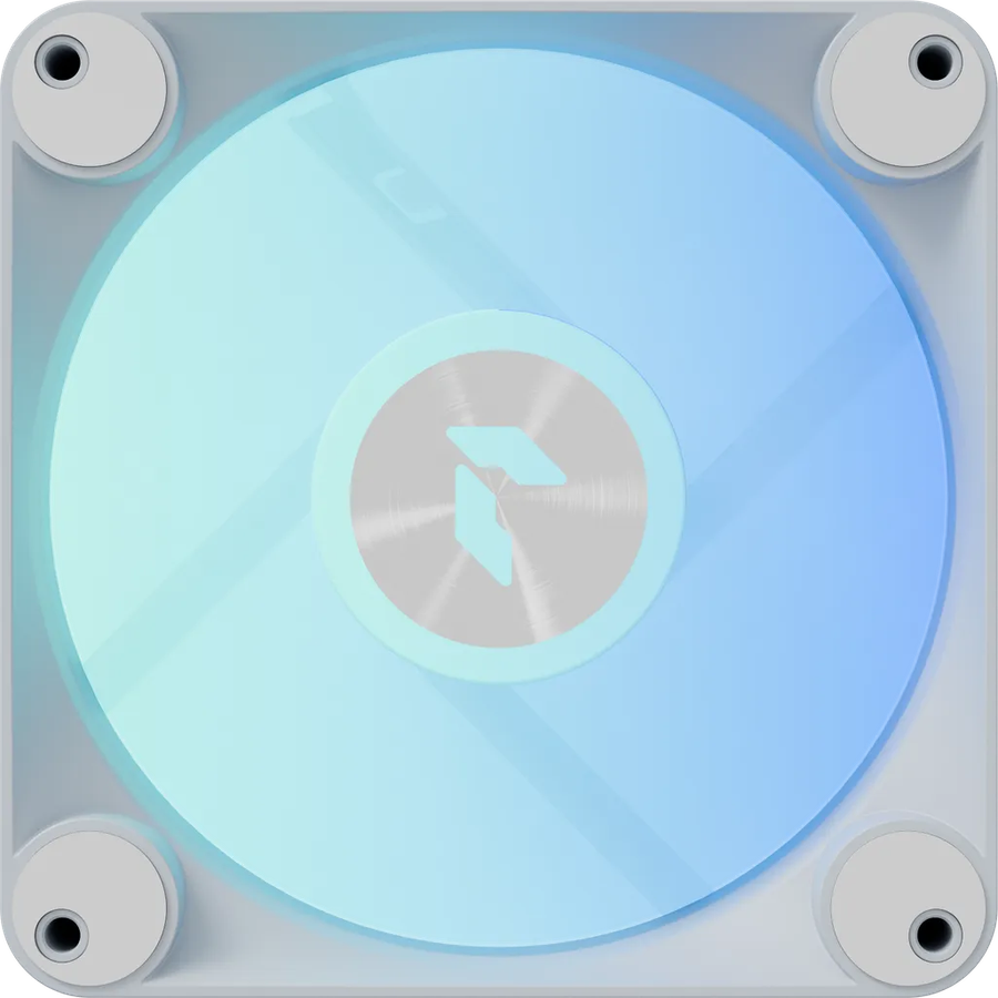 Aerocool APNX FP1-R 120mm PWM ARGB Fan - White.