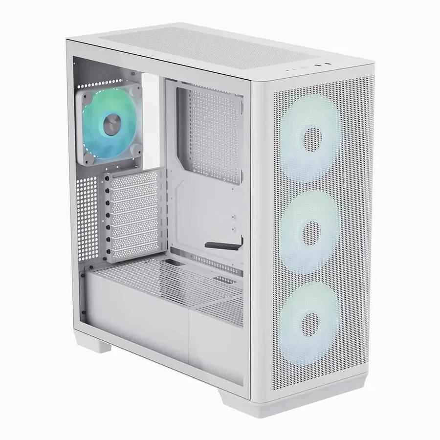 APNX C1-R premium White mid-tower ATX case