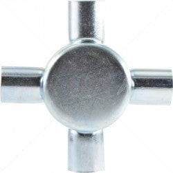 Conduit Bosal - 25mm 4-Way Box Galvanised incl Lid & Screws Part No: CA11-6