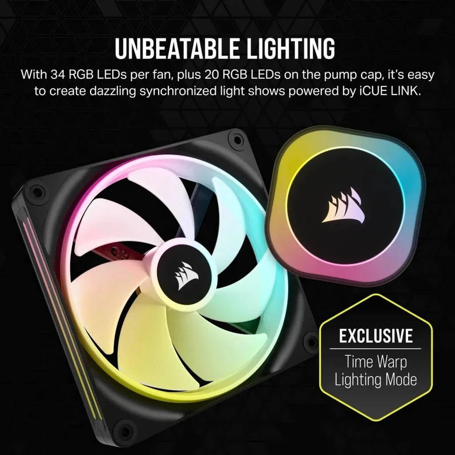 Corsair H115I, Liquid cooling kit, 14 cm