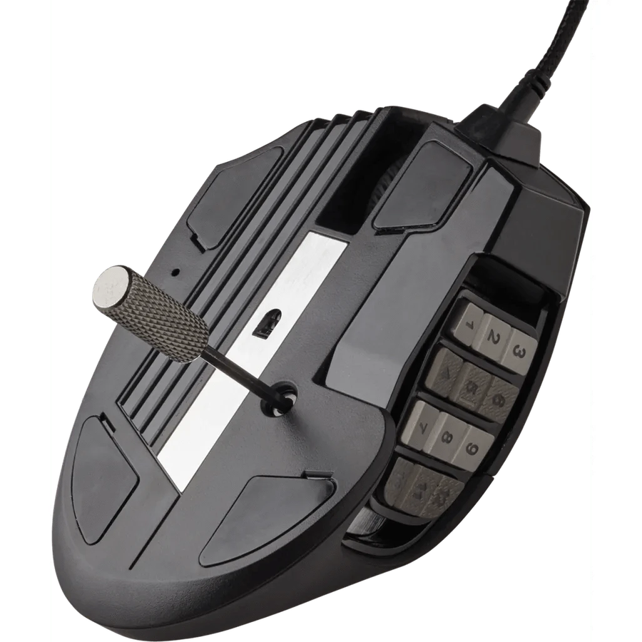 Corsair SCIMITAR RGB ELITE, Right-hand, Optical, USB Type-A, 18000 DPI, Black