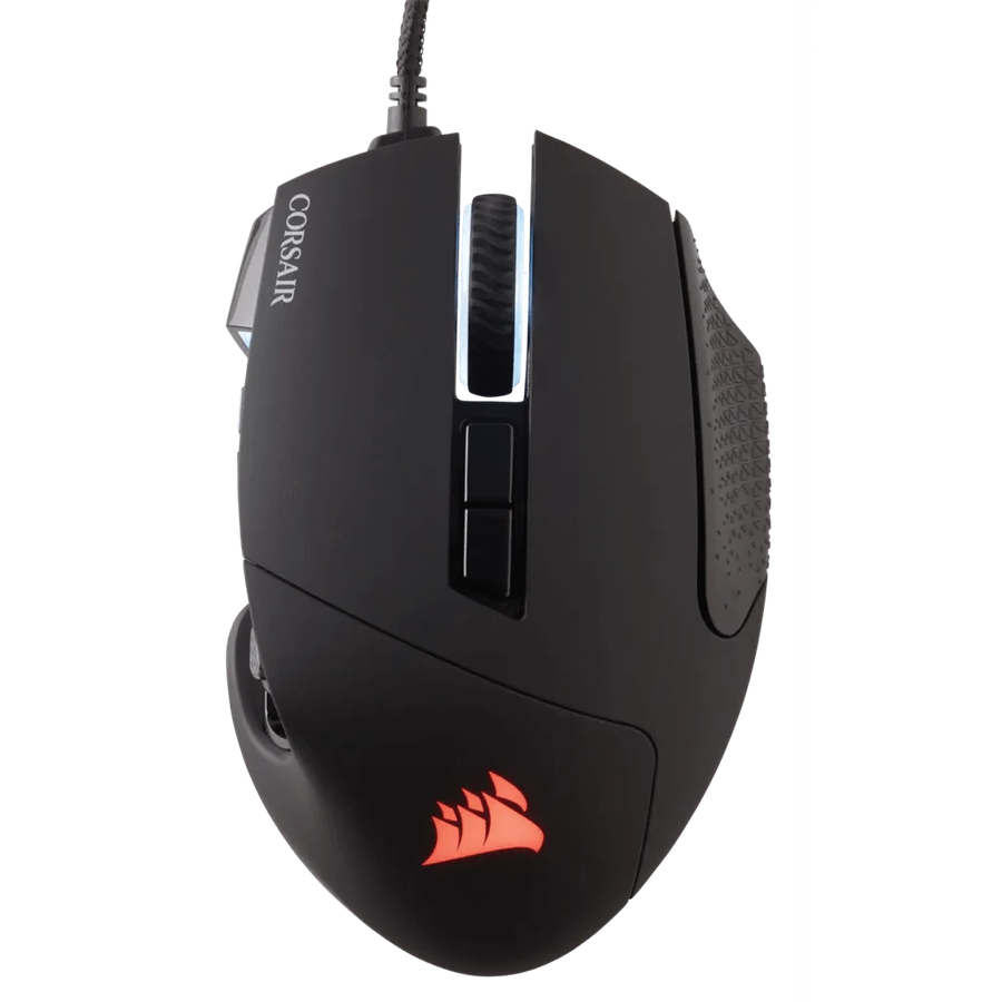Corsair SCIMITAR RGB ELITE, Right-hand, Optical, USB Type-A, 18000 DPI, Black