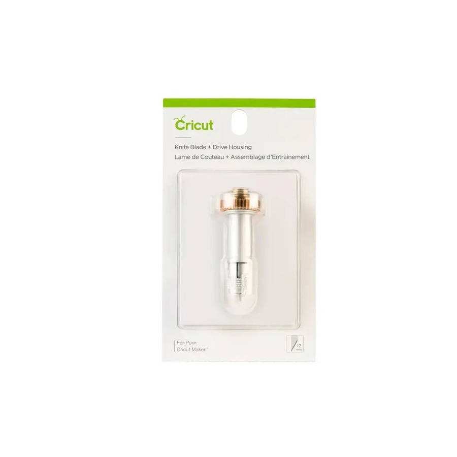 Cricut Maker Knife Blade with Drive Housing  Gold & Silver