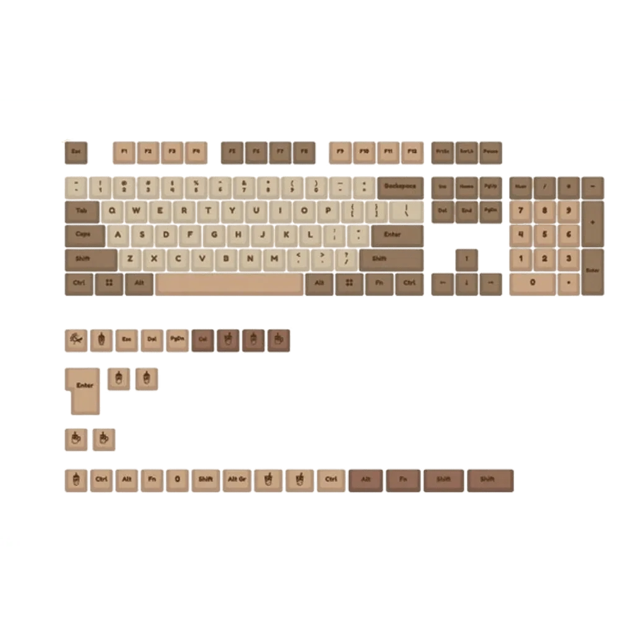 Ducky Keycap 132 Key Boba - MDA Profile.