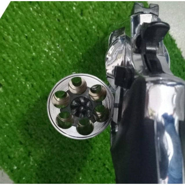 Ekol Viper 2.5" Chrome Blank/Pepper Gun (Semi Auto|6 Rounds|9mm PAK|Revolver)