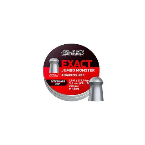 EX JUMB MON RED DEEP .22/5.5mm Pellets 25.39GR 200  JSB-546188-200