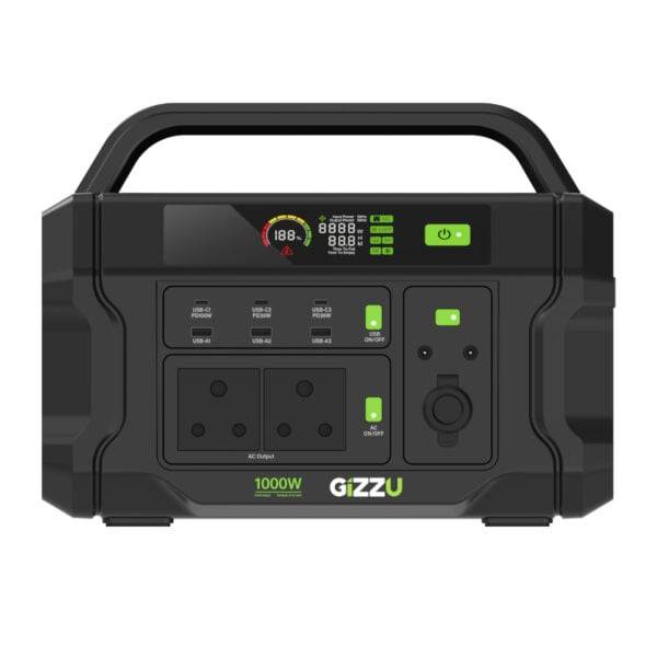 Gizzu Challenger PRO 1120Wh UPS Power Station - Portable & Reliable Power