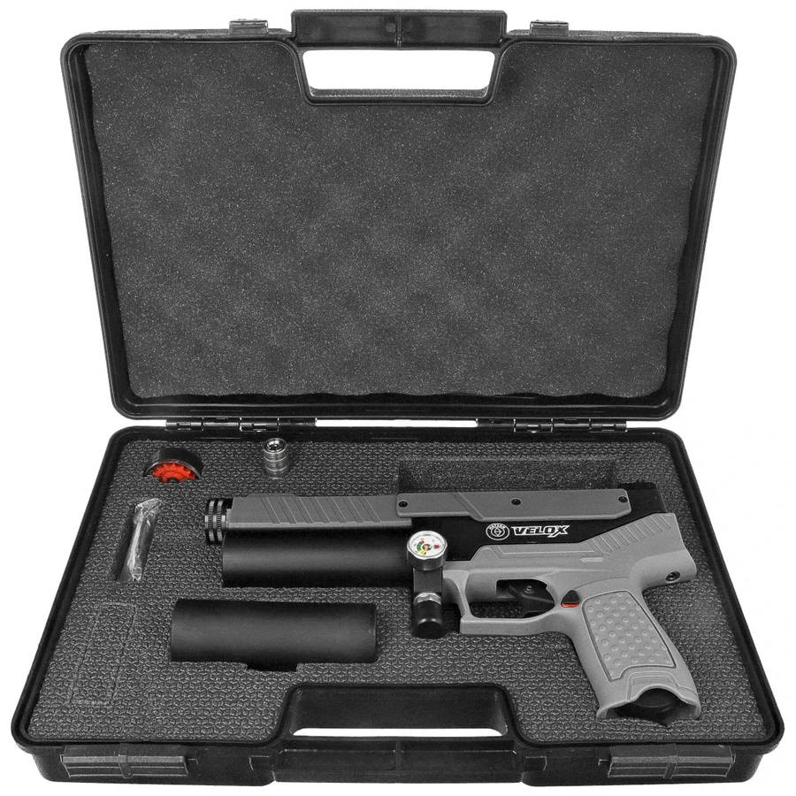 Hatsan Velox Grey PCP Pistol (Semi Auto|12|920 FPS|30J|29cm|1.3kg|5.5mm)