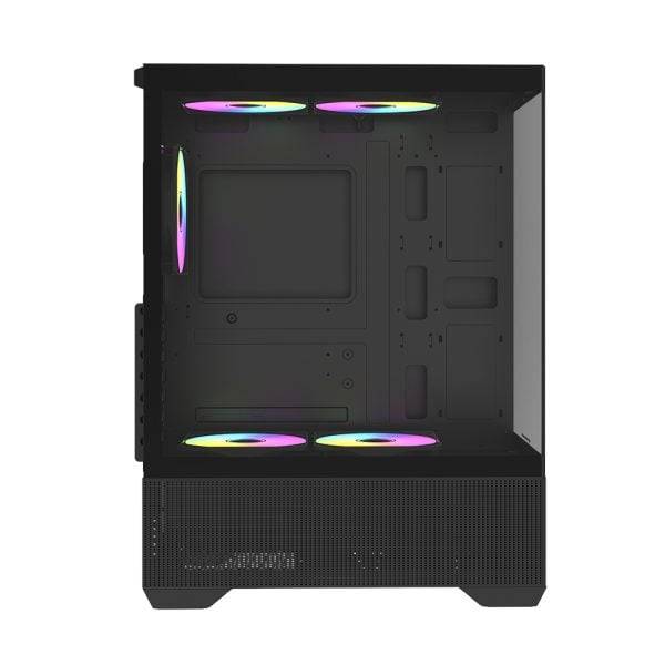 Raidmax I802 AIR E-ATX |ATX | Micro-ATX | Mini-ITX RGB Mid-Tower Gaming Chassis  Black