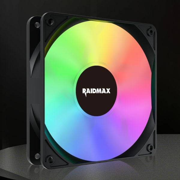 Raidmax NVX120FBDC4 120mm 3pin ARGB 4in1 Fan  Black