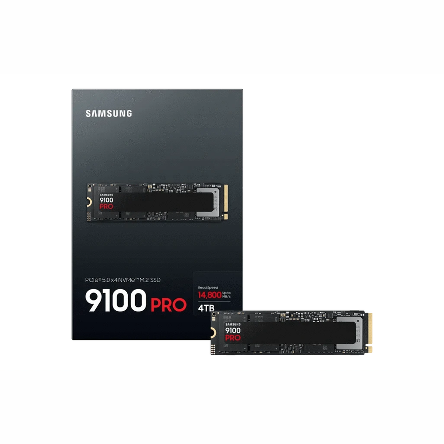 Samsung 9100 PRO PCIe® 5.0 NVMe M.2 SSD - 4 TB, 4 TB, M.2, 14800 MB/s