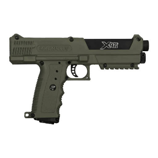 Tippmann TIPX Army Green Paintball Gun Combo (Semi Auto|CO2|7|315FPS|10J|.68 CAL)