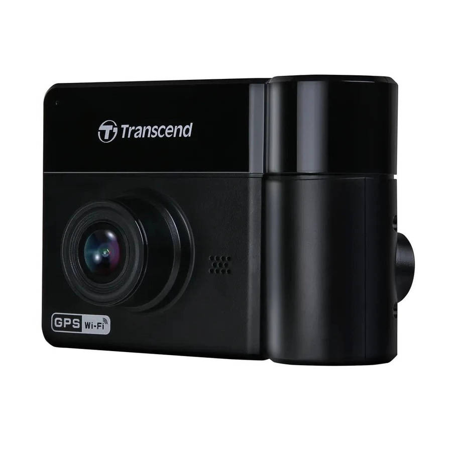 TRANSCEND DRIVEPRO 550 (MODEL B) DUAL LENS DASH CAM WITH 128GB MICROSD CARD