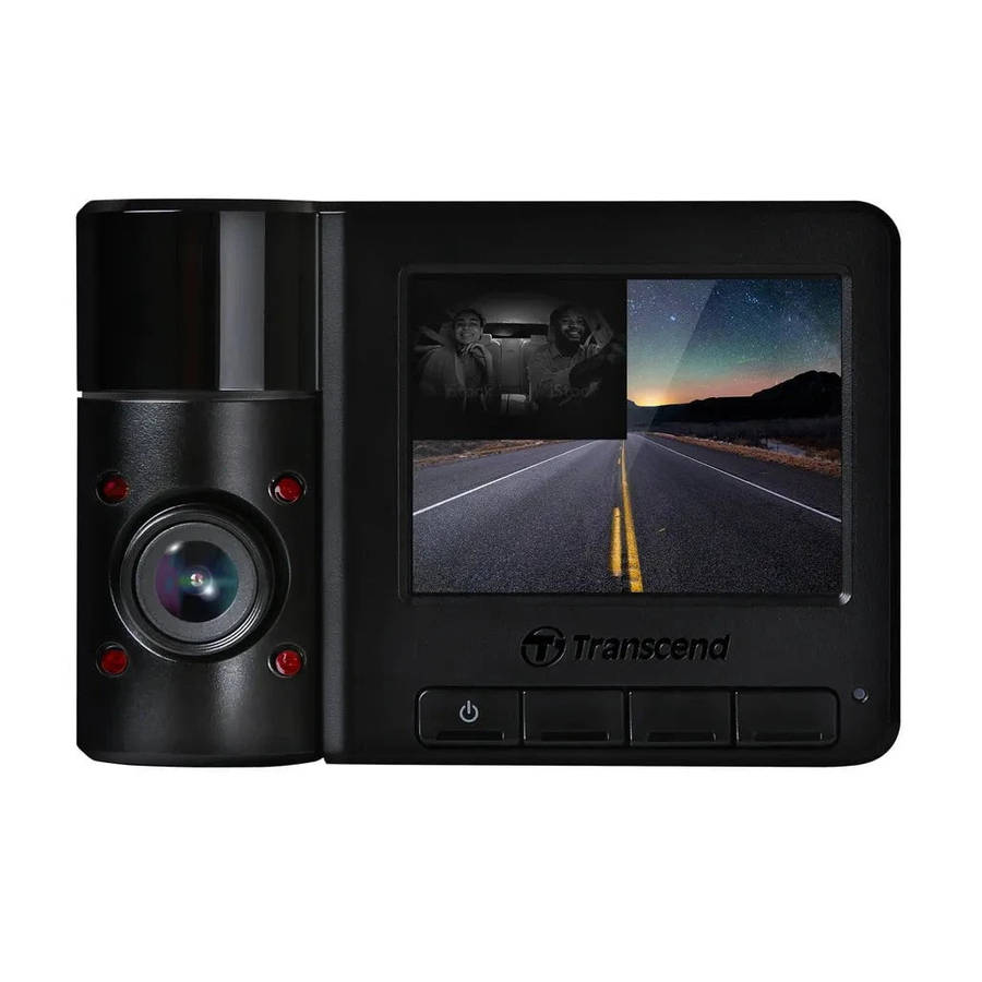 TRANSCEND DRIVEPRO 550 (MODEL B) DUAL LENS DASH CAM WITH 128GB MICROSD CARD