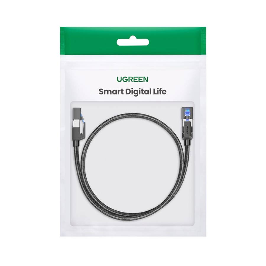 UGREEN Cat8 Nylon Braided Ethernet Cable  40Gbps with Modular Plugs  1m