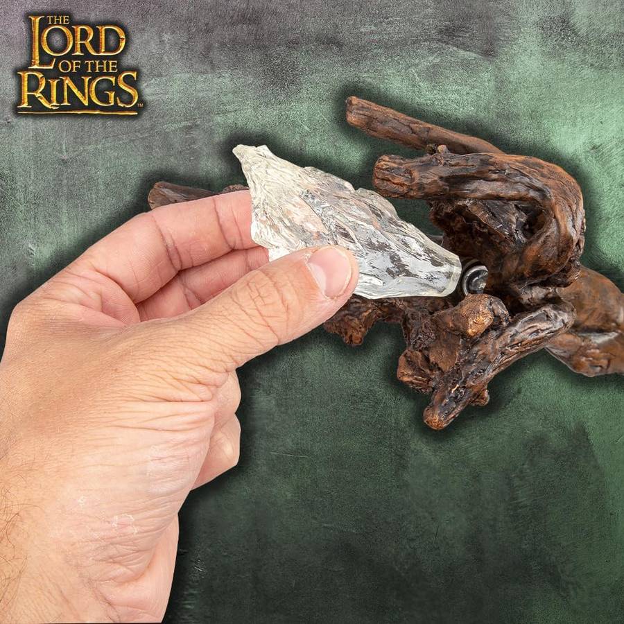 United Cutlery LOTR Illuminated Moria Staff of Gandalf | Display Plaque | Officially Licensed Rep...