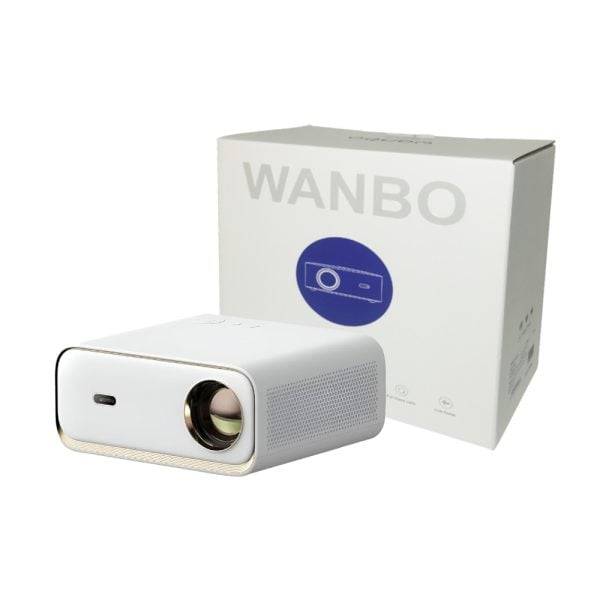 WANBO X2 MAX 1080P Smart Projector 450ANSI Lumens Android 9.0  White