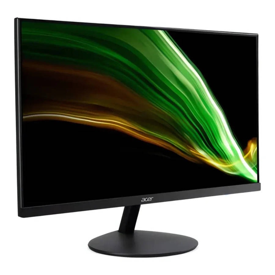 Acer Monitor; 24'' IPS-FHD; (Round-Stand) 100HZ; VGA+HDMI; AC power 100-240V