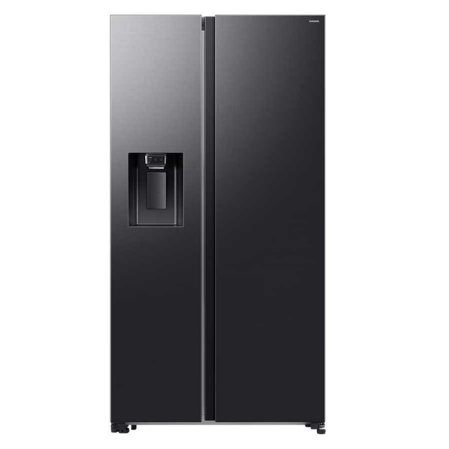 Samsung 617l Black Side By Side Bespoke Fridge with Water and Ice Dispenser- RS70F65K2FFA
