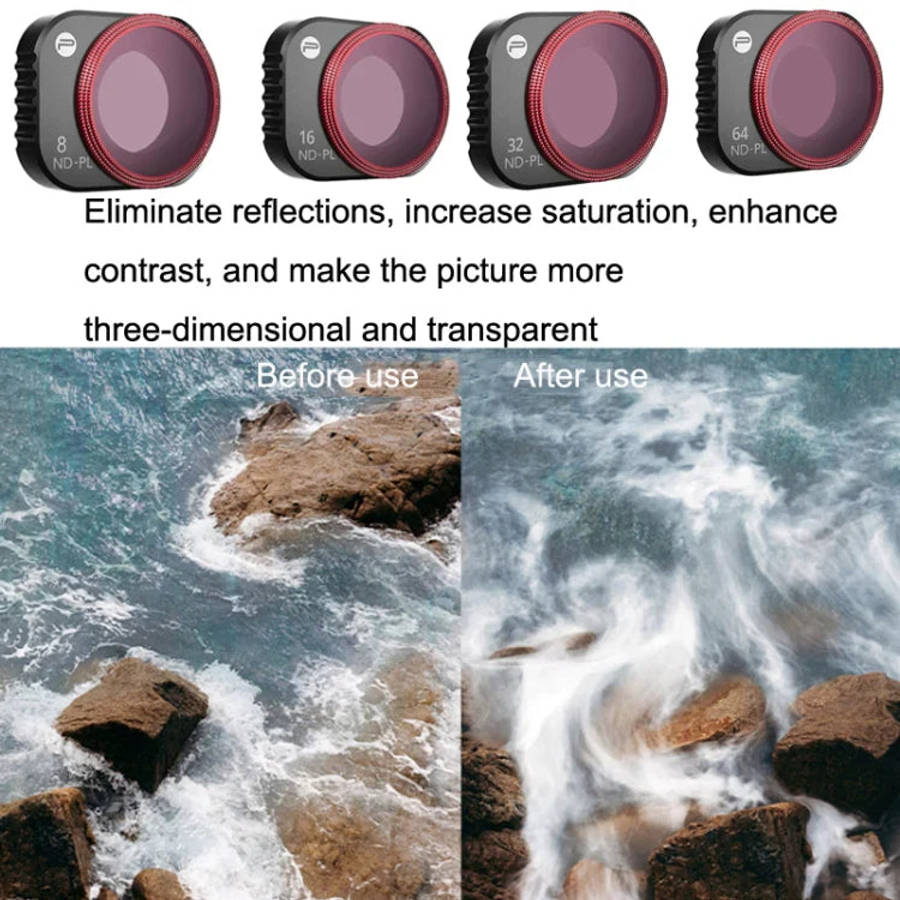 PGYTECH MINI 3 PRO Filter ND-PL SetNDPL - 8, 16, 32, 64) Professional