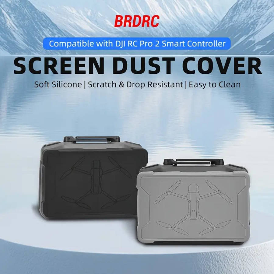 2pcs Silicone Case + Screen Protector and Dust Cover Set for DJI Mavic 4 Pro RC PRO 2 Remote Control