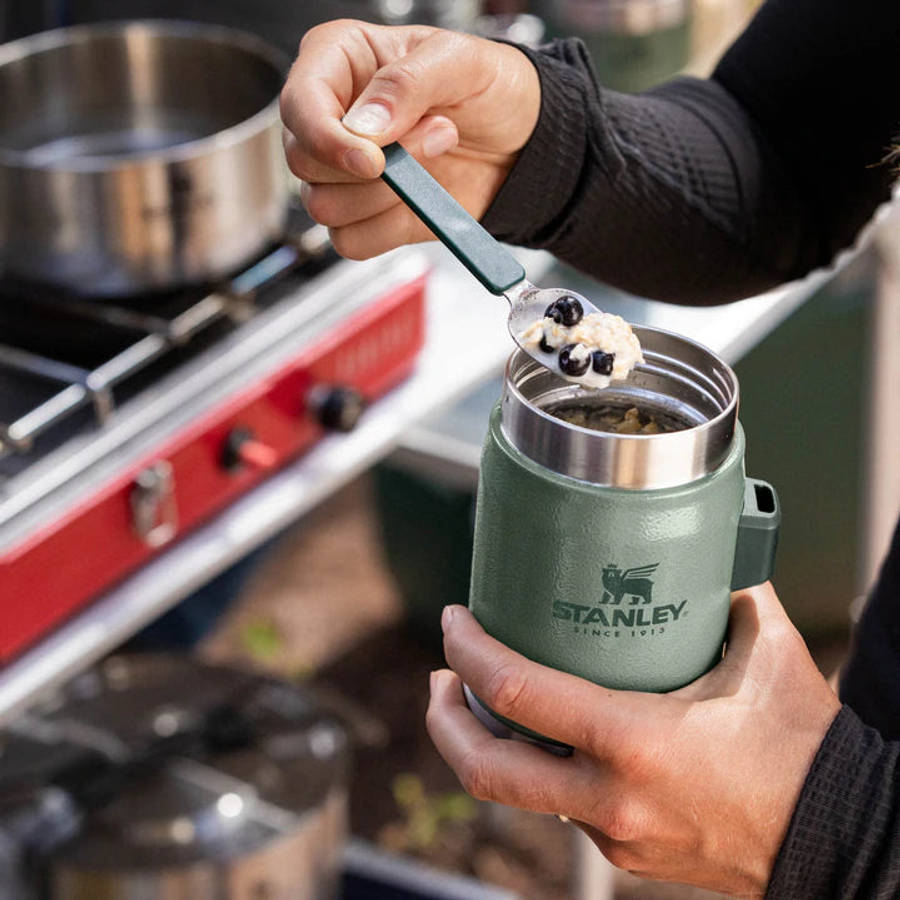 Stanley Legendary Food Jar + Spork .4L / 14oz - Matte Black Pebble