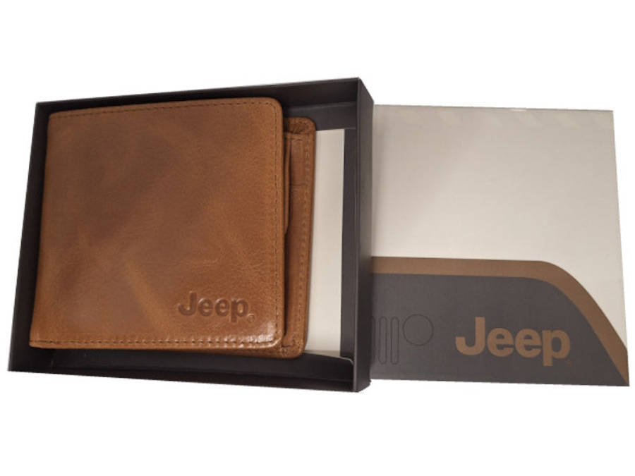Jeep Tan Billfold Wallet