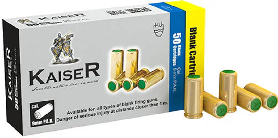 Kaiser 9mm Blanks 50pack Steel/Brass