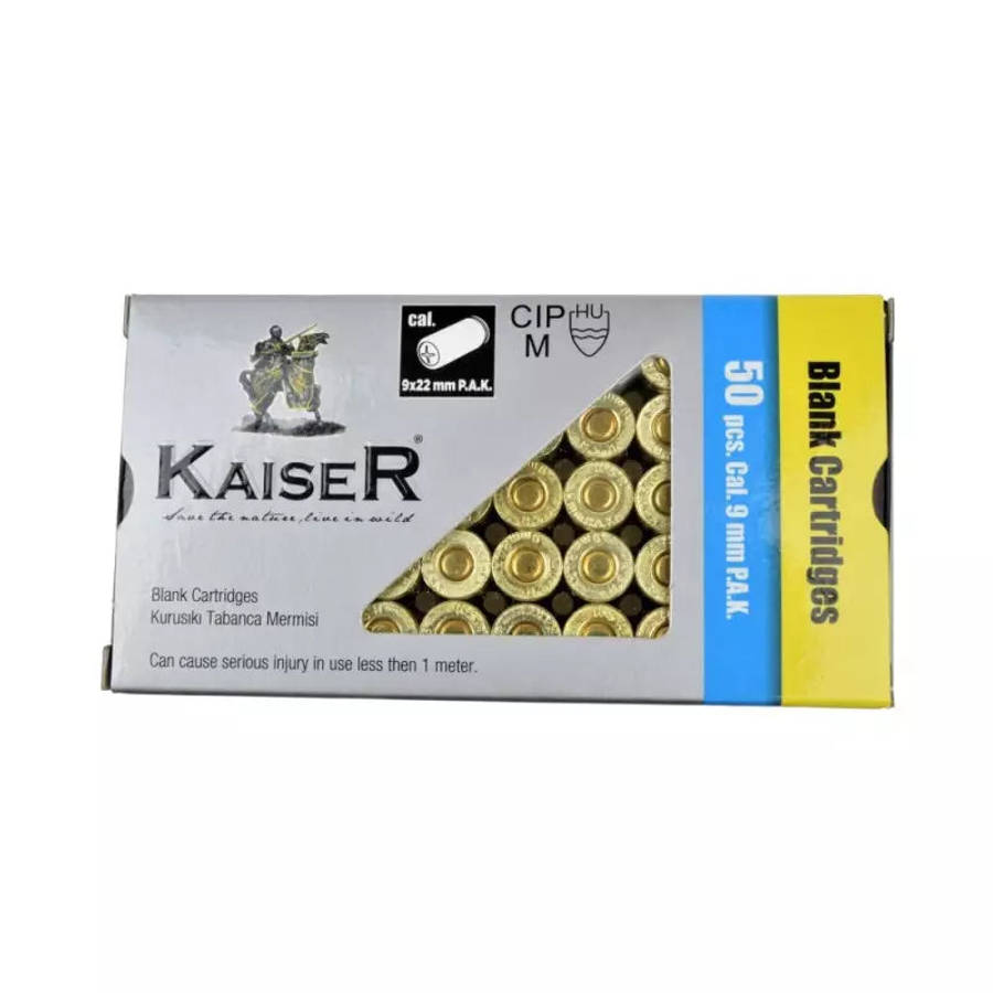 Kaiser 9mm Blanks 50pack Steel/Brass
