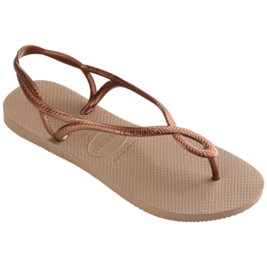 Havaianas Ladies Luna Sandals Rose Gold