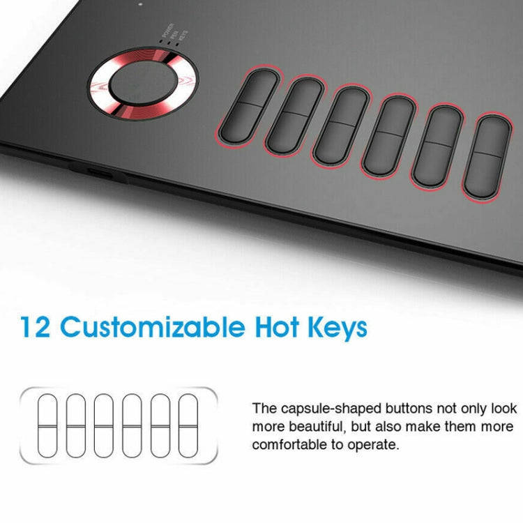 VEIKK A15 10x6 inch 5080 LPI Smart Touch Electronic Graphic Tablet, with Type-C Interface, A15 Go...