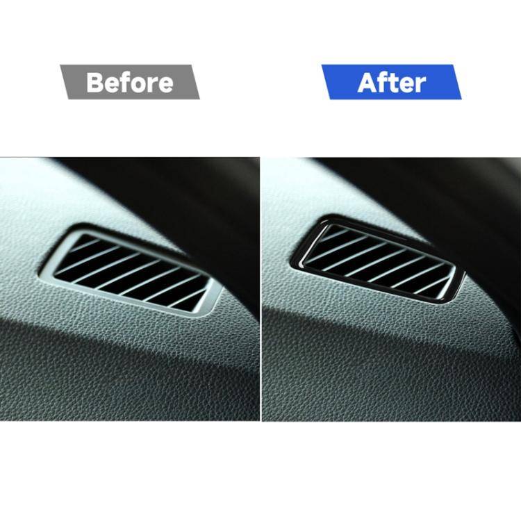 For BMW 3 Series E90 2005-2012 2pcs Car Instrument Air Outlet Frame Decorative Sticker, Left and ...