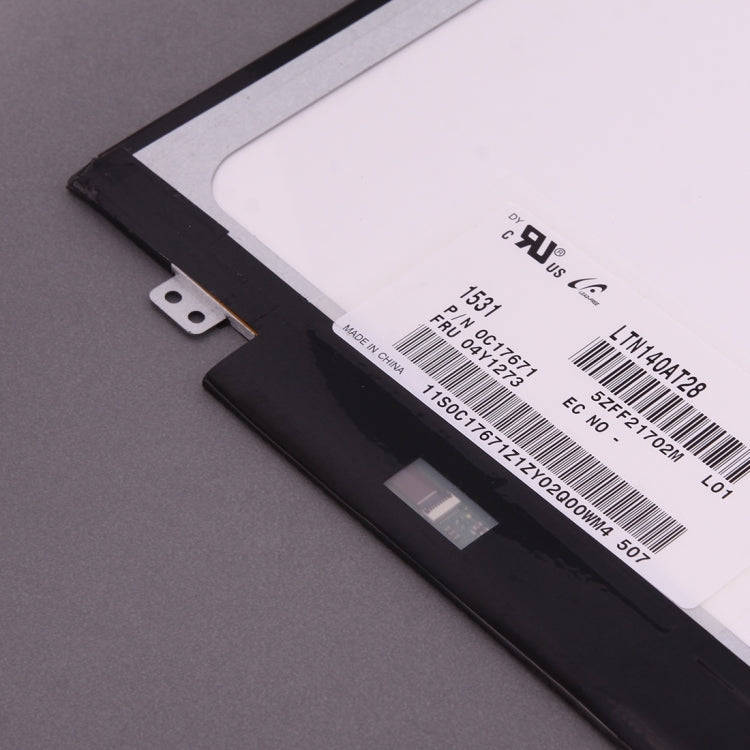LTN140AT28 14 inch 16:9 High Resolution 1366 x 768 Laptop Screens 40 Pin LED TFT Panels, LTN140AT28