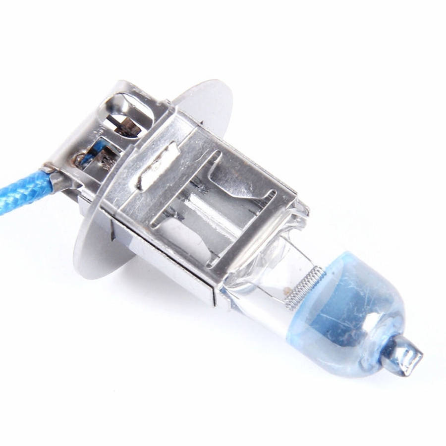 2 PCS H3 Halogen Head Lamp 12V 55W 1700 LM 4300K Warm White Light, H3