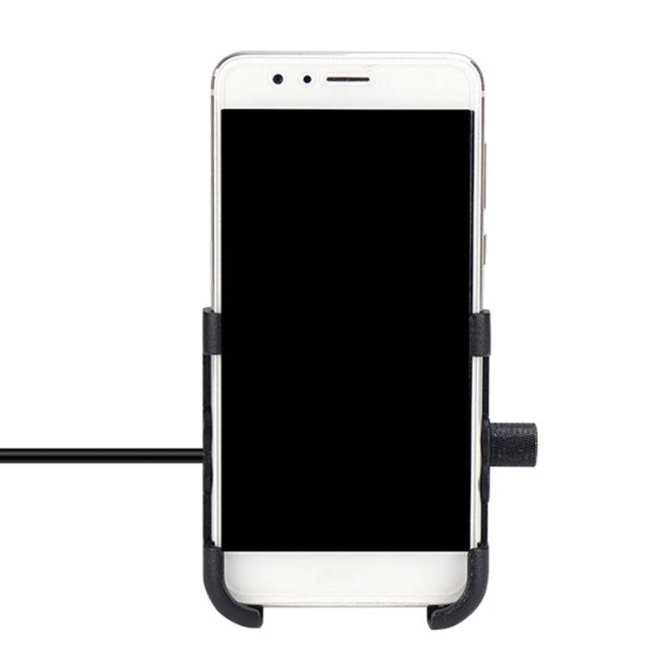 Portable Motorcycle Aluminium Alloy USB Charger Mobile Phone Holder, Handlebars Version, 3089